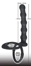 Насадка для підвійного проникнення Black Velvets Cock & Ball ring Black Velvets 42-05335560000 88966 - мініатюра 5