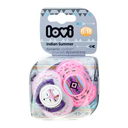 Пустушка силіконова Lovi Indian Summer, симетрична, 6-18 міс., 2 шт. (22/857girl) - мініатюра 11