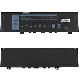 Батарея для ноутбука Dell F62G0 (Inspiron 13 5370 7370 7386) 11.4V 3166mAh 38Wh Чорний - мініатюра 2