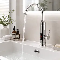 Водонагрівач Delimano WATER HEATER RX-016 з LCD-екраном / Водонагрівач підключення знизу - мініатюра 2
