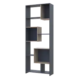 Етажерка висока Doros B1S Графіт/Дуб Сонома 81х30х210 (41516040)