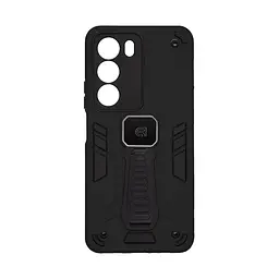 Чехол для Realme C71 4G, Proover, черный, с подставкой и магнитом, противоударный, ударопрочный, бронированный, панель-накладка, защита всего корпуса, термополиуретан (TPU) + поликарбонат (PC), ArmorStandart (ARM86748)