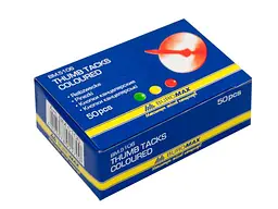 Кнопки BUROMAX 50 шт. кольорові JOBMAX BM.5106 - мініатюра 2