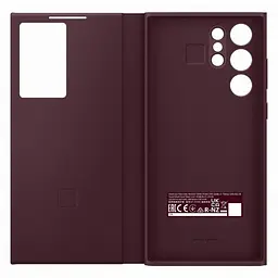 Оригінальний чохол-книжка Samsung Smart Clear View Cover для Galaxy S22 Ultra (S908) Burgundy EF-ZS908CEEGRU - мініатюра 4