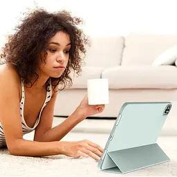 Чохол-книжка BeCover Tri Fold Soft TPU Silicone для Apple iPad Pro 12.9 2020/2021/2022 Light Green (711738) - мініатюра 5