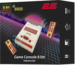 Ігрова консоль 2Е 8bit HDMI (2 бездротових геймпада, 3000 ігор) - мініатюра 10