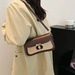 Жіноча сумка через плече крос-боді з екошкіри Lilly P2-1601DB Коричнева - мініатюра 6