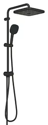 Душева система Grohe Flex Tempesta System з перемикачем настінного монтажу 250 Cube 269772431, Чорний матовий - мініатюра 2