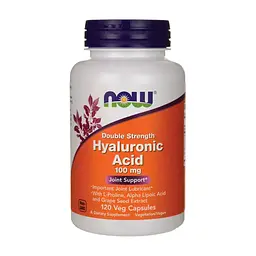Витаминно-минеральный комплекс Now Foods Гиалуроновая Кислота, Hyaluronic Acid, 100 мг, 120 капсул (NOW-03151)