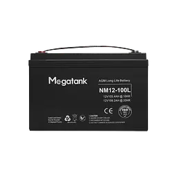 Гелевий акумулятор 12В 100А*год (1200 Вт*год) для UPS / ДБЖ, батарея Gel Megatank 12V 100Ah