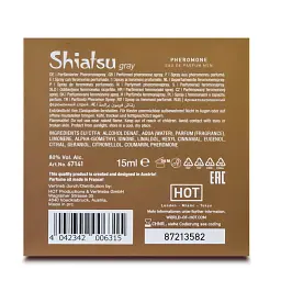 Парфуми чоловічі з феромонами Hot Shiatsu Pheromone Fragrance Men Grey 15 мл - мініатюра 4