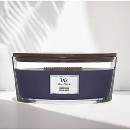 Свічка Woodwick Ellipse Hinoki Dahlia Хінокі далія 453 г (1743608E) - мініатюра 2