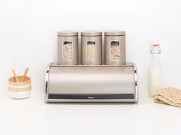 Хлібниця Brabantia Roll Top Bread Bin, 44,5x26,2х17,3 см, бежевий (304804) - мініатюра 5