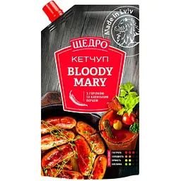 Соус Щедро Кетчуп Bloody Mary 250 г (4823097407684)