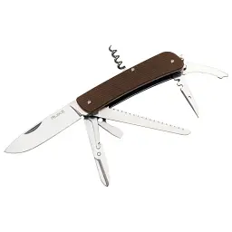 Багатофункціональний ніж Ruike Criterion L42, (8.5 см) 12C27 / G10 коричневий, 19 інструментів