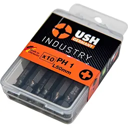 Насадка викруткова USH Industry Phillips PH1x50 мм подовжена Torsion 10 шт. (UUSG0013621) - мініатюра 2