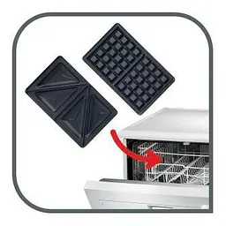 Мультимейкер (бутербродниця-вафельниця-гриль) Tefal SW342D38 - мініатюра 6