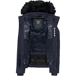 Куртка CMP Women's Stretch Twill Ski Jacket with Faux Fur Hood Dark Blue L (1097-31W0066F-N950 42) - мініатюра 4