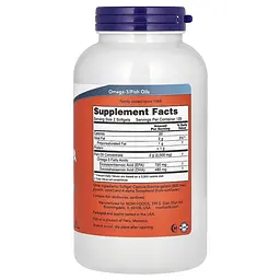 NOW Super Omega EPA, Риб'ячий жир подвійної концентрації - 240 капсул Now Foods - мініатюра 2