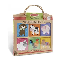 Пазл Melissa&Doug дерев'яні у футлярі "Друзі ферми" (MD31363) - мініатюра 2