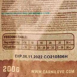 Ласощі для собак Carnilove Dog Semi Moist Короп та чебрець 200 г - мініатюра 4