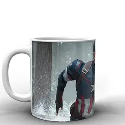Кухоль GeekLand Captain America Стів Роджерс CA.02.008 330 мл білий - мініатюра 2