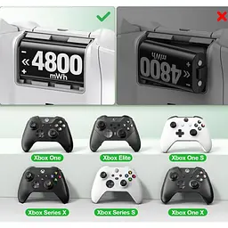 Зарядний пристрій OIVO NG-X518X Charging Dock + 4 АКБ 4800mWh для Xbox Сontrollers One/Series [128697] - мініатюра 4