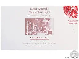 Склейка для акварелі Sennelier, 20 аркушів, гаряче пресування, 300 г/м, 26x18 см - мініатюра 4