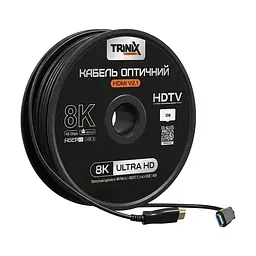 Кабель HDMI V2.1 оптичний 30м Trinix (AOC-HDMI8k-30m) (74-00157) - мініатюра 3