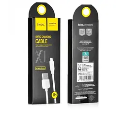 Кабель Hoco X1 Rapid charging cable Lightning 1M White - мініатюра 2