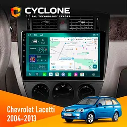 Штатна магнітола Chevrolet Lacetti 2004-2013 Black Cyclone C10-013 4x64 DSP 4G Cyclone (НФ-00005223)