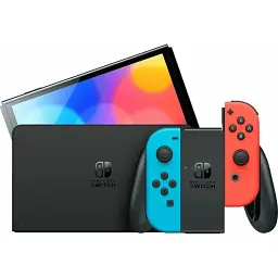 Ігрова приставка Nintendo Switch Oled портативна with Neon Blue and Neon Red Joy-Con (045496453442) - мініатюра 2