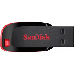 Флеш-накопичувач Sandisk USB флеш накопичувач 128GB Cruzer Blade USB 2.0 (SDCZ50-128G-B35) - мініатюра 1