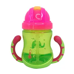 Поільник дитячий з трубочкою Неон MGZ-0300(Lime) 270 мл - мініатюра 3