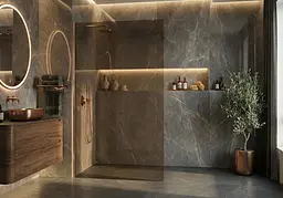 Душова стінка Rea Flexi 130x195 brown brushed copper KPL-K99389 - мініатюра 4