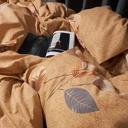 Набір наволочок Moon&Star Мікросатин Premium Amber Leaf 40х60 см 2 шт - мініатюра 4