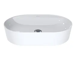 Умивальник Miraggio FRANCE (0000199) Miramarble, Глянцевий, Накладний, Білий - мініатюра 3