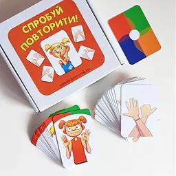 Карткова гра "Спробуй повторити" Zoia for Kids ZOIA-8009, 80 карток - мініатюра 4
