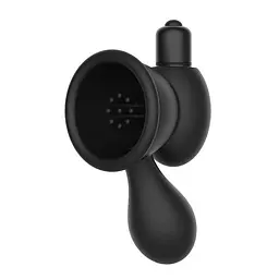 Помпа для сосків DreamToys Pleasure Pumps Vibrating Nipple Teasers 6.3 см чорний