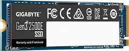 Накопичувач SSD Gigabyte Gen3 2500E M.2 PCIe NVMe 3.0 x4 3D TLC 500GB (G325E500G) - мініатюра 2