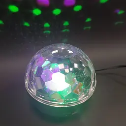 Світлодіодна диско-куля музична Bluetooth з пультом чорний - мініатюра 7