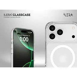 Чохол iLera GlassCase + Camera Button with MagSafe для Apple iPhone 17 Pro Max Frosted (iLGlCFrCb17PrMx) [150422] - мініатюра 9
