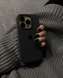 Силіконовий чохол матовий чорний, для iPhone 15 Pro - мініатюра 2