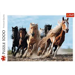 Пазли Trefl Скачуть коні 1000 елементів - мініатюра 2