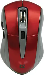 Мишка Defender Accura MM-965, бездротова, 6 кн. до 1600 dpi, червона