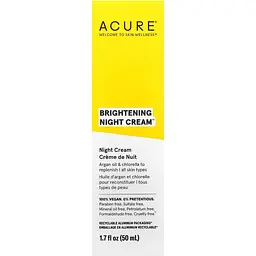 Нічний крем для обличчя Acure Brightenig Night Cream освітлювальний 50 мл - мініатюра 3