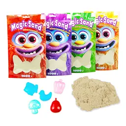 Кінетичний пісок Strateg Magic sand класичний 1 кг (39404-1) - мініатюра 3