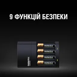 Зарядний пристрій для акумуляторів Duracell CEF14, 4 години, 1 шт. (Includes 2 AA1300mAh & 2 AAA750mAh) (5007497 / 5004990) - мініатюра 5