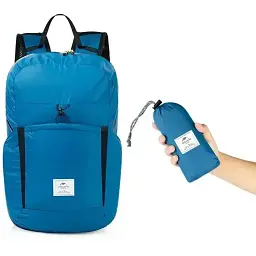 Рюкзак Naturehike Ultralight NH17A017-B компактний 22 л блакитний - мініатюра 2
