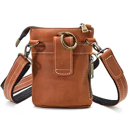Чоловіча шкіряна сумка через плече TARWA 17×14×5,5 см sum0025698 - мініатюра 10